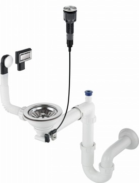 Syfon do zlewozmywaka granitowego 1-komorowego - Space-Saver Deante