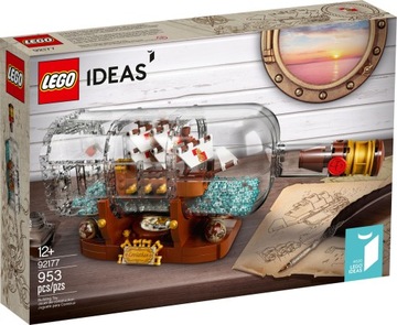 LEGO IDEAS 92177 - STATEK W BUTELCE - NOWY - !!!