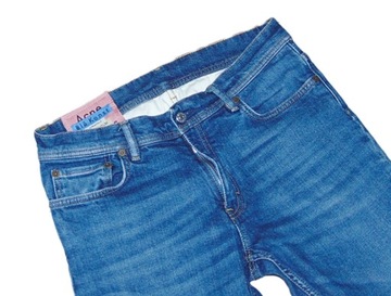 ACNE STUDIOS 'NORTH DARK BLUE' MĘSKIE JEANSY 32/32 SKINNY