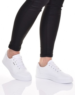 КОЖАНЫЕ ТЕННИСНЫЕ ОБУВИ ЖЕНСКИЕ, БЕЛЫЕ.