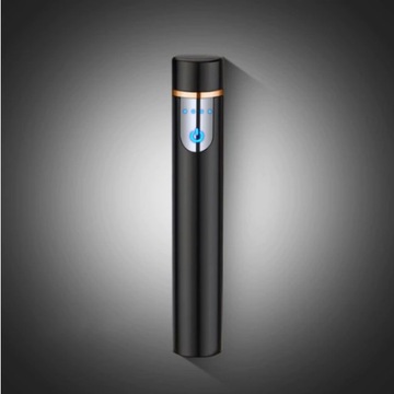 Плазменная зажигалка для USB - Черный, глянцевый