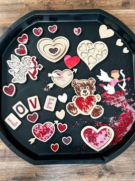 Sensokartony Walentynki XXL ZABAWA SENSORYCZNA