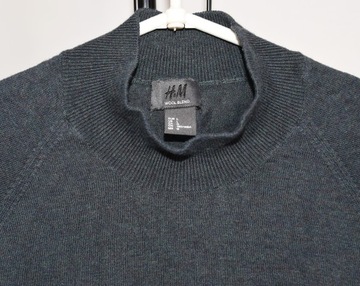 H&M WOOL BLEND SWETER 55% WOOL WEŁNA COTTON L