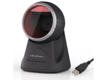 czytnik kodów kreskowych 1D / 2D Qoltec 50879 USB stacjonarny