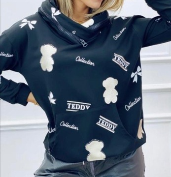 Włoska bluza dresowa złoty MIŚ TEDDY TOUS XL / XXL