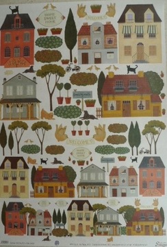 papier do decoupage 50 x 70cm - domki