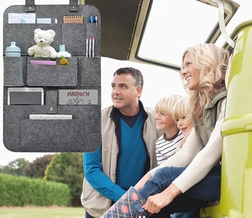 ОРГАНАЙЗЕР СИДЕНЬЯ АВТОМОБИЛЬНАЯ СПИНКА 62x42см СЕРЫЙ