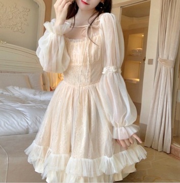 SUKIENKA HARAJUKU KAWAII CASUAL VINTAGE LOLITA