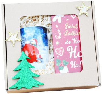 SUPER Prezent na Święta ŁADNY ZESTAW Kubek Czekola