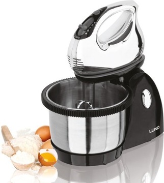 MIKSER KUCHENNY RĘCZNY 200W Z MISĄ 3L I PODSTAWĄ