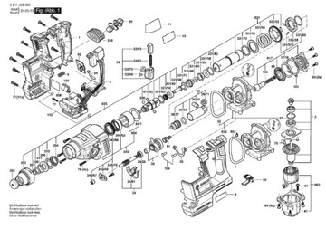 Статор Bosch для аккумуляторного перфоратора GBH 18V-26 1600A015E8
