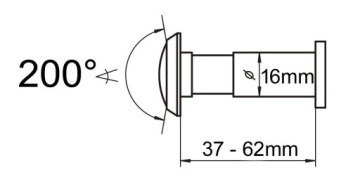 дверной глазок на 200 градусов