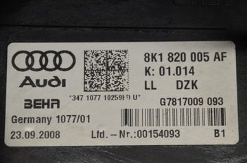 AUDI A4 A5 8K RADIÁTOR 8K1820005AF BEHR
