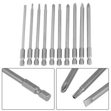 БИТЫ BST LONG BITS 10PC 100MM SLOTS И CROSS SECURITY STAR