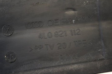 AUDI Q7 4L 4.2 TDI 2007 RHD PŘEDNÍ PRAVÝ BLATNÍK TĚSNĚNÍ