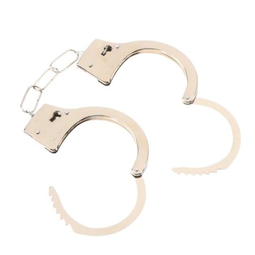 ИГРУШЕЧНЫЕ МЕТАЛЛИЧЕСКИЕ ПОЛИЦЕЙСКИЕ НАРУЧНИКИ ДЛЯ ДЕТЕЙ + МАЛЕНЬКИЙ ПОЛИЦЕЙСКИЙ КЛЮЧ