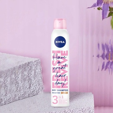 Сухой шампунь Nivea Fresh Revive для каштановых волос 200мл