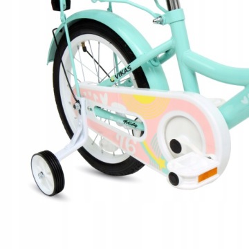 ДЕТСКИЙ ВЕЛОСИПЕД 16 дюймов ДЛЯ ДЕВОЧКИ КОРЗИНА + НАПРАВЛЯЮЩИЙ БЕСПЛАТНО