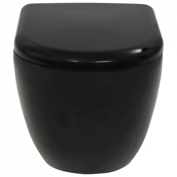 WISZĄCA MISA WC TOALETA MUSZLA CZARNA CERAMICZNA