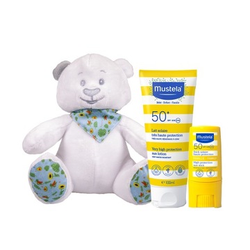 MUSTELA SUN SPF 50 Mleczko 100 ml i Sztyft 9 ml