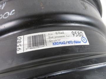 DISK OCELOVÝ CHRYSLER OE 6.5" X 16" 5X114.3 ET 40