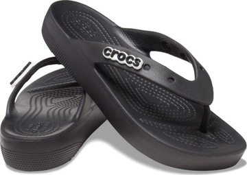 Crocs Platform Flip 207714 W9 39-40 czarne klapki