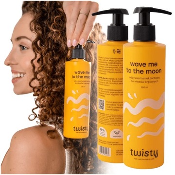 ODŻYWKA do WŁOSÓW KRĘCONYCH humektantowa NAWILŻA stylizacja loków TWISTY