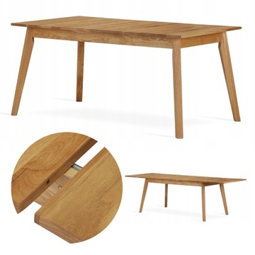Stół rozkładany Clifton LITE DREWNO DĘBOWE 180 cm
