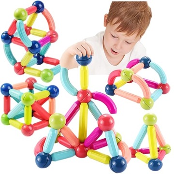 БОЛЬШИЕ МАГНИТНЫЕ БЛОКИ, ОБРАЗОВАТЕЛЬНАЯ КОНСТРУКЦИЯ, МАГНИТНЫЕ ПАЛОЧКИ, НАБОР XXL