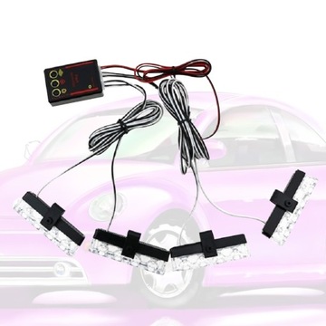 4 ФОНАРА 1 КОНЦЕНТР 12 СВЕТОДИОДНЫХ АВАРИЙНЫХ МИГАЛОК ГРУЗОВИКИ