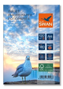 Глянцевая фотобумага Blue Swan А4 180 г/м² 100 шт.