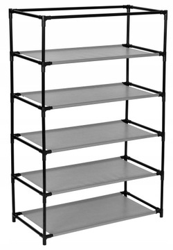 МАТЕРИАЛ ШКАФ ДЛЯ ОБУВИ, СКЛАДНОЙ КНИЖНЫЙ ШКАФ, СТОЙКА С ПОЛКАМИ, АНТРАЦИТ