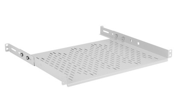 PÓŁKA REGULOWANA DO SZAFY RACK 19'' 1U 350MM SZARA