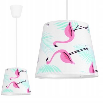 SUFITOWA LAMPA WISZĄCA ŻYRANDOL ABAŻUR PLAFON LED