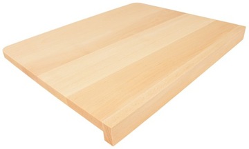 STOLNICA DESKA DREWNIANA DO KROJENIA Z RANTEM BUKOWA 47x37 CM SOLIDNA