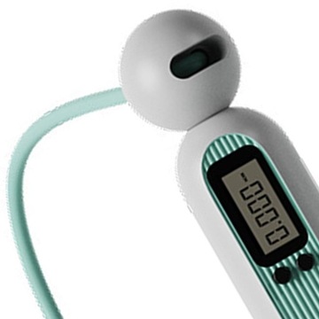 Утяжеленная скакалка с противоскользящими ручками, синяя