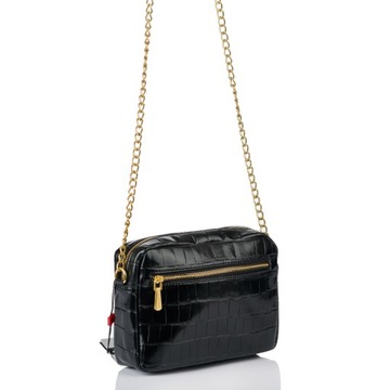 СТЕГАНАЯ СУМКА MESSAGE, ЧЕРНАЯ MONNARI