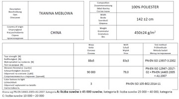 Tkanina Obiciowa ICE 71 Mięsista Dzianina Welwetowa Wytłaczany Wzór Welur