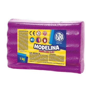 Modelina ASTRA 1kg RÓŻOWA pink FUKSJA! żywy kolor