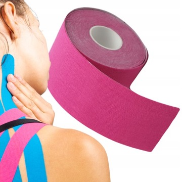 TAŚMA PLASTRY KINESIO KINESIOTAPING TAPE TEJP TEJPY 5cm 5m Kinezjologiczna