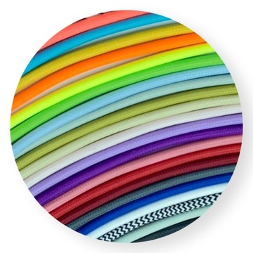 Przewód Kabel Oplot 2x0,75mm2 Dwużyłowy do Lamp