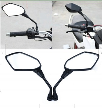DUŻE LUSTERKA PANORAMICZNE MOTOR SKUTER QUAD 10MM
