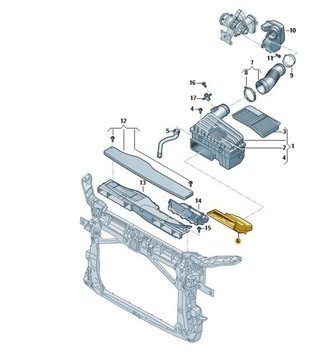 AUDI OE 5Q0129618K POUZDRO FILTRU VZDUCHU