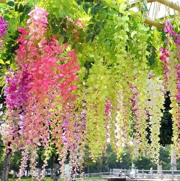 12x WISTERIA GLICYNIA sztuczna girlanda kwiatowa