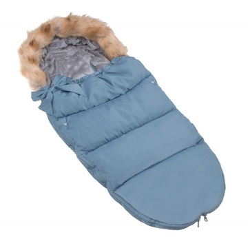 ТЕПЛЫЙ СПАЛЬНИК ДЛЯ КОЛЯСКИ, ГОНДОЛЬНЫХ САНОК С МЕХОМ СПАЛЬНЫЙ МЕШОК ПРЕМИУМ 4В1 90 см