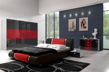 Кровать двуспальная Enzo 140x200 + большой контейнер