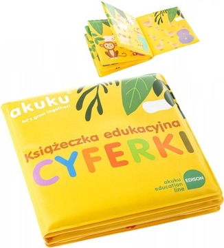 AKUKU KSIĄŻECZKA EDUKACYJNA CYFERKI DO WODY A0474