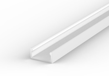 2mb Profil ALUMINIOWY nawierzchniowy typ A P4-1 biały do taśm led + KLOSZ
