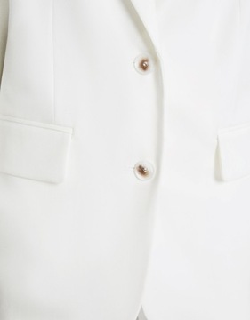 BERSHKA - Куртка оверсайз кремового цвета - M