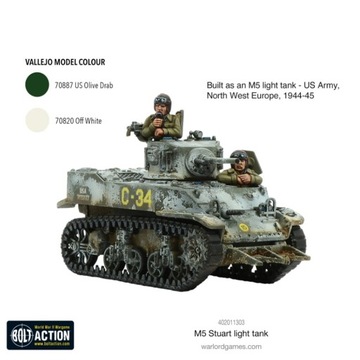 BOLT ACTION Американский легкий танк M5 Stuart [402011303]